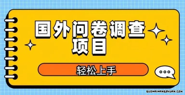 国外问卷调查项目，日入300+，在家赚美金【揭秘】