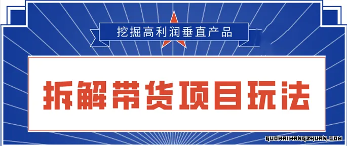 拆解短视频带货项目玩法，挖掘高利润垂直产品