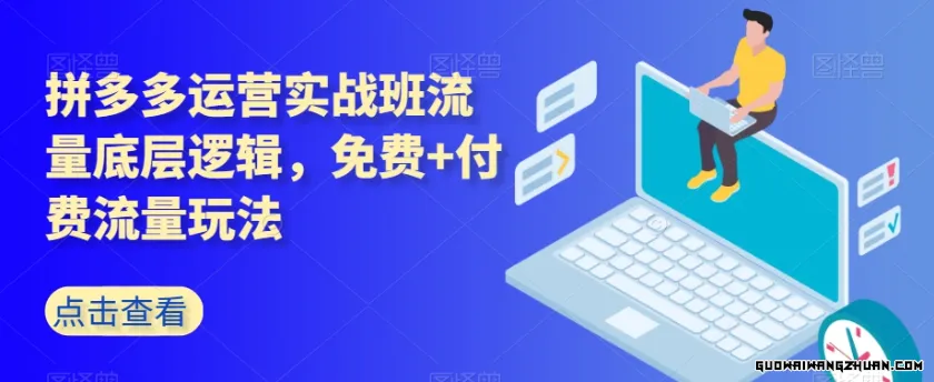 拼多多运营实战班流量底层逻辑，免费+付费流量玩法