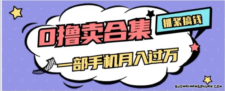 0撸项目月入过万，售卖全套AI工具合集，一单29.9元，一部手机即可【揭秘】