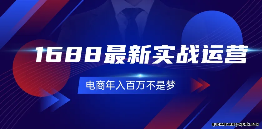 1688全新实战运营，0基础学会1688实战运营，电商年入百万不是梦（131节）