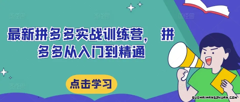 全新拼多多实战训练营， 拼多多从入门到精通