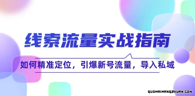 线索流量实战指南：如何精准定位，引爆新号流量，导入私域