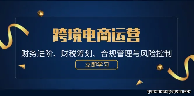 跨境电商运营：财务进阶、财税筹划、合规管理与风险控制